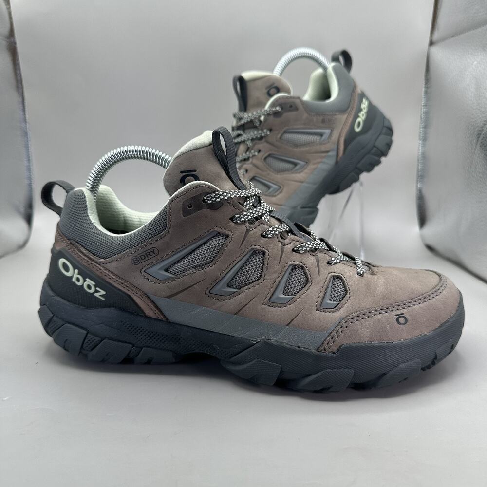 Oboz Sawtooth X Waterproof Hiking Shoes Womens Size 8.5 Brown Trail Sneakers